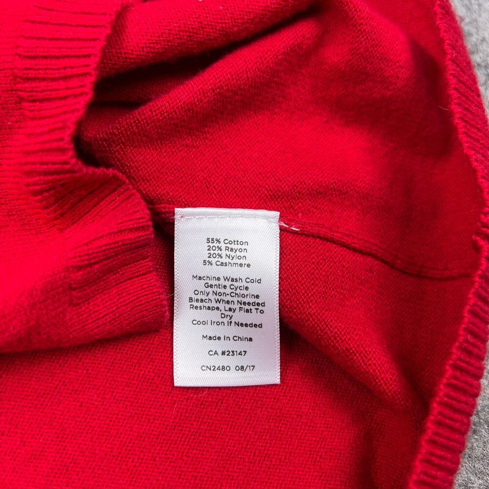 Talbots Red Open Front Cardigan - Picture 6 of 10
